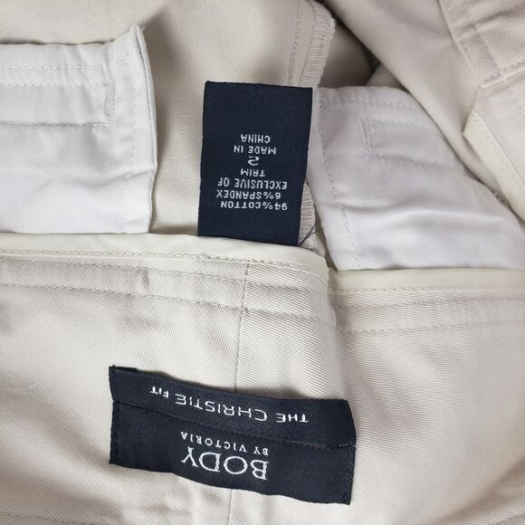 Body by Victoria The Christi Fit Ivory Pants Women's Size 2 Stretchy - Picture 7 of 7